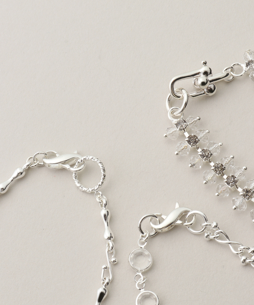 ネックレス Soierie / ソワリー Fantasy layered necklace(3set) レディースの画像