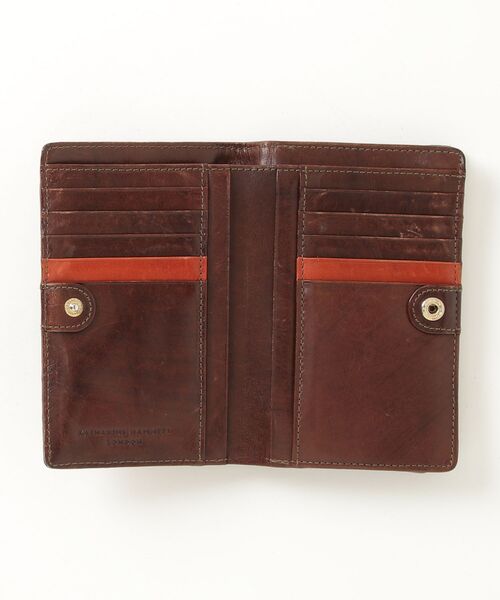 「KATHARINE HAMNETT」 ワンポイント財布 - ブラウン メンズ_画像4
