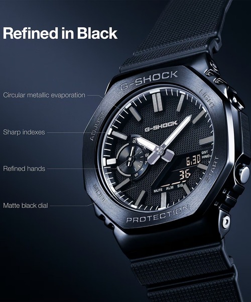 G-SHOCK 腕時計 メンズ G-SHOCK/ジーショック ”LUXE BLACK” GM-2100LXB