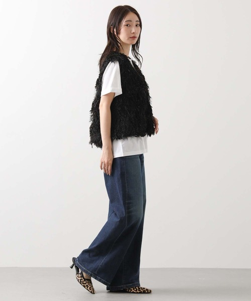 「SOMETHING」 デニムパンツ M ブルー レディース_画像3