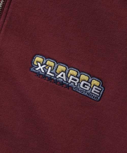 「XLARGE」 ジップアップパーカー M バーガンディー メンズ_画像6