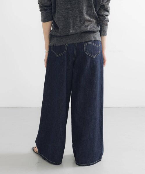 「Lee」 デニムパンツ SMALL インディゴブルー レディース_画像3