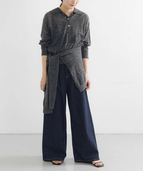 「Lee」 デニムパンツ SMALL インディゴブルー レディース_画像4