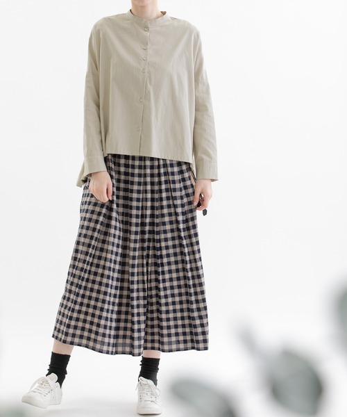 「nop de nod」 長袖シャツ 3 モカ レディース_画像3