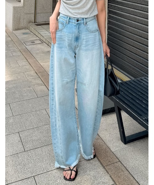 「Re:EDIT」 デニムパンツ LARGE ブルー レディース_画像2