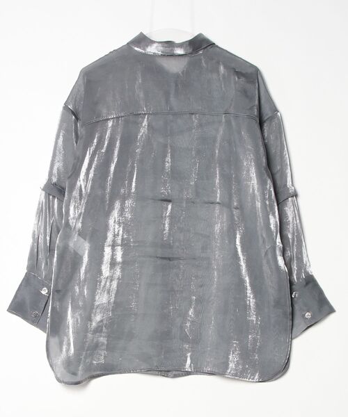 「MURUA」 長袖シャツ FREE シルバー レディース_画像2