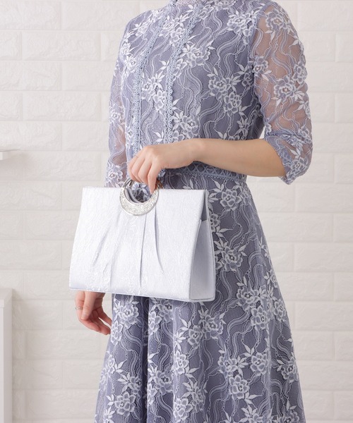 CUFFZ 　手錠　クラッチバッグ　パーティーバック　シルバー　メタルメッシュ Lace Ladies クラッチバッグ パーティーバッグ メタルハンドル