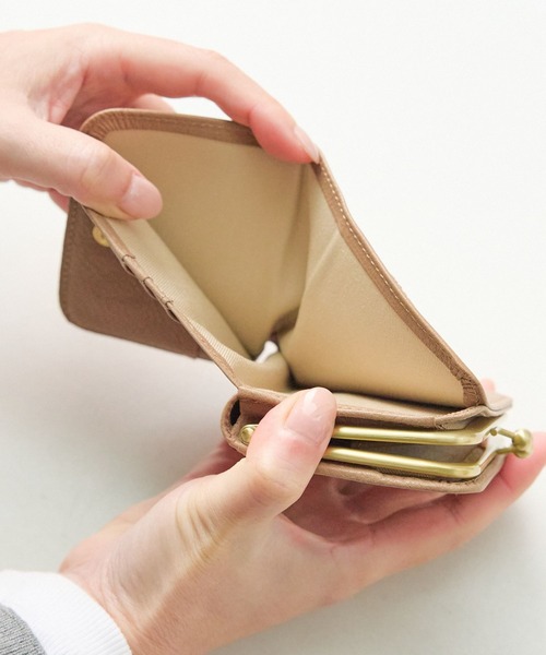 新品　未使用品　ズッケロ 財布 がま口 本革 花 コンパクト 日本製 レディース ズッケロ 財布 通販 日本製 本革 花柄 カード収納 がまくち財布 がま口