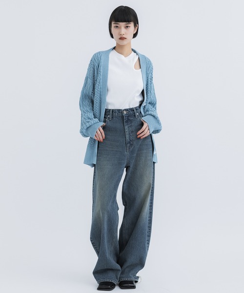 WRAPINKNOT】メリノリリヤーンカーディ サイズ2 WRAPINKNOT STUDIOUS