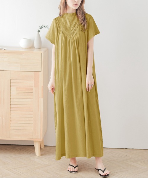 M'S GRACY リボン バックジップ リネン ワンピース イエロー 36 La-gemme ワンピース バックリボンワンピース : ZOZOTOWN Yahoo