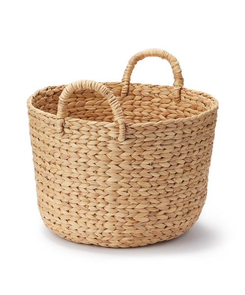 無印良品（MUJI） 収納 ウォーターヒヤシンス 持ち手付 ラウンド