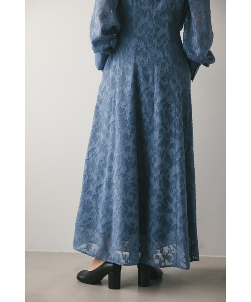 ETRO▼直営買付 シルクミックス ボイルジャカード ワンピース セール】ジャガードパイピングワンピース（ワンピース