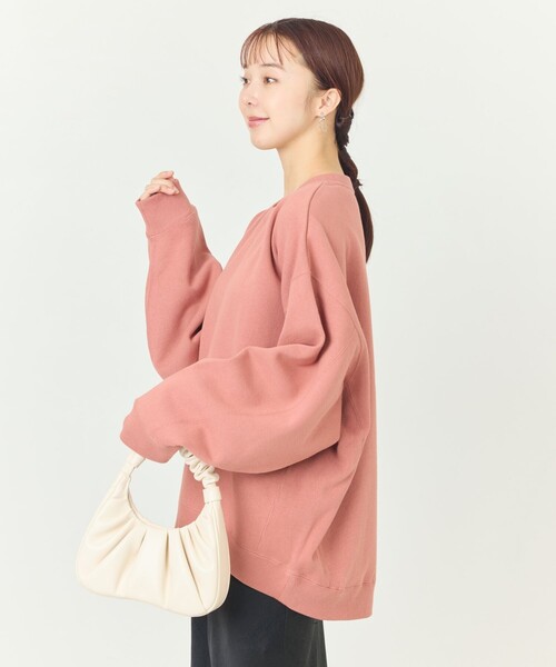 FREAK'S STORE ピンク スウェット FREAK'S STORE/別注 惑星X バックプリント クルーネック