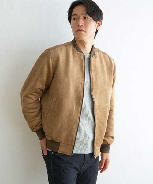 ikka（イッカ） ブルゾン アウター フェイクレザーブルゾン メンズ