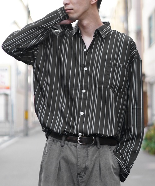 Deuxieme Classes MINITZビッグシルエットシャツ MinoriTY（マイノリティ） シャツ 「MinoriTY」マルチプリント総柄