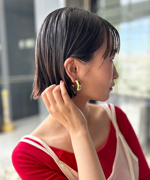 Kotoe ピアス ボリュームリング フープピアス レディース