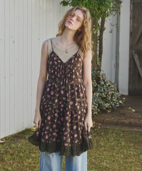 ワンピース lace cami onepiece/レースキャミワンピース