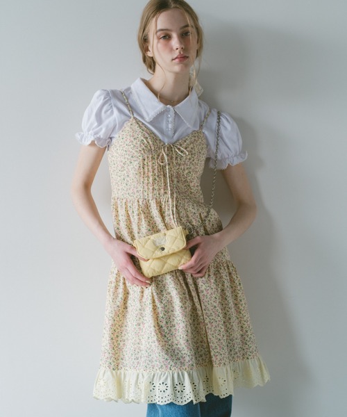 ワンピース 「 新色追加 」lace cami onepiece/レースキャミワンピース