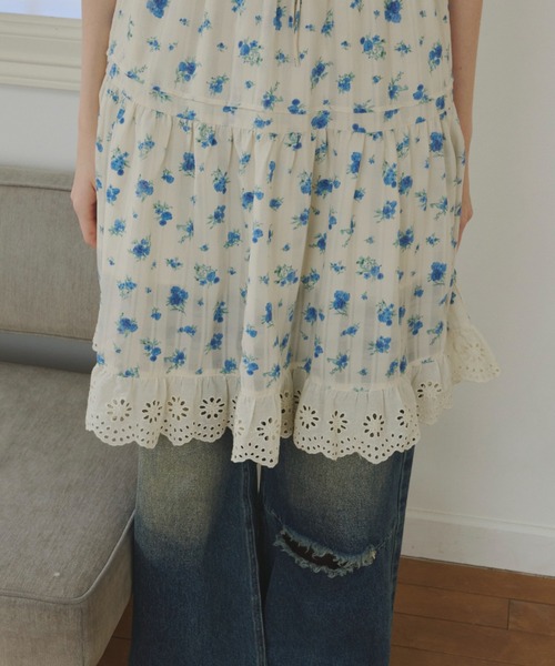 ワンピース lace cami onepiece/レースキャミワンピース