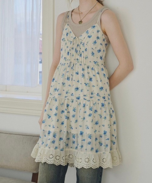 ワンピース lace cami onepiece/レースキャミワンピース