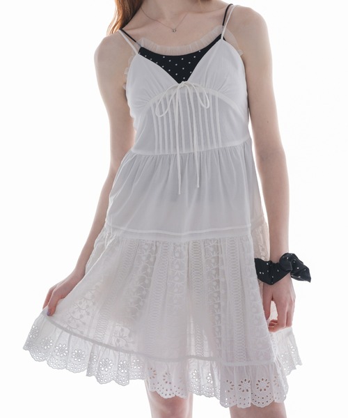 ワンピース lace cami onepiece/レースキャミワンピース