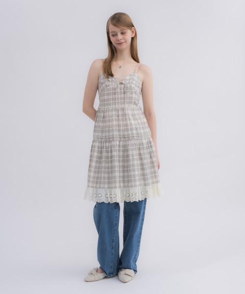 ワンピース lace cami onepiece/レースキャミワンピース