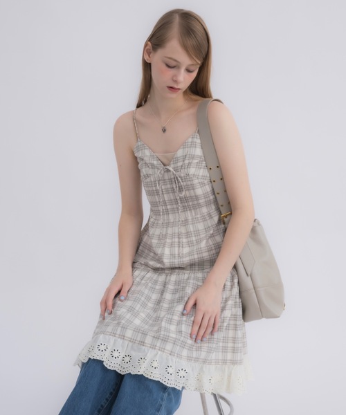 ワンピース Lace Docking Camisole Onepiece SALE】Lace Docking Camisole Onepiece