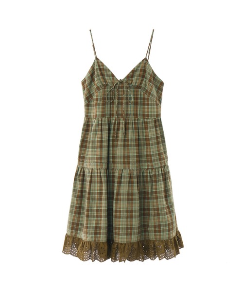 smyeon lace cami onepiece ドットワンピース Smyeon ワンピース Lace cami onepiece/レース付きキャミワン