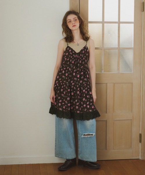 lace cami onepiece/レースキャミワンピース ワンピース lace cami onepiece/レースキャミワンピース