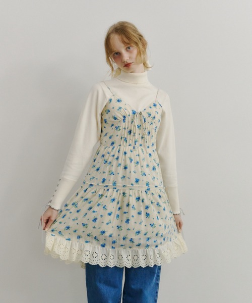 ワンピース lace cami onepiece/レースキャミワンピース