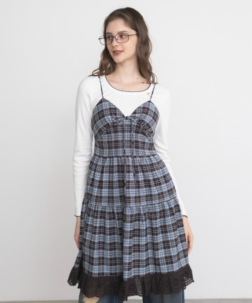 ワンピース 「 新色追加 」lace cami onepiece/レースキャミワンピース