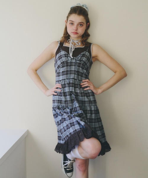 ワンピース 「 新色追加 」lace cami onepiece/レースキャミワンピース