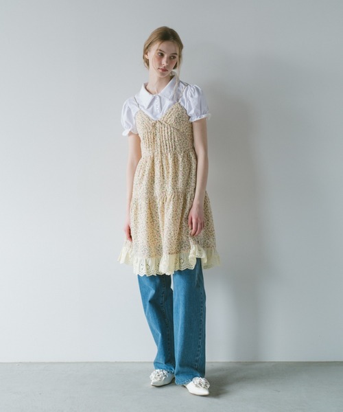 ワンピース 「 新色追加 」lace cami onepiece/レースキャミワンピース