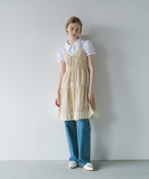 ワンピース 「 新色追加 」lace cami onepiece/レースキャミワンピース