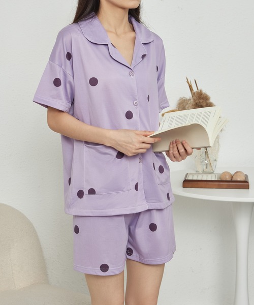 MAISON DE THERESE（メゾン ド テレーズ） パジャマ ルームウェア 水玉