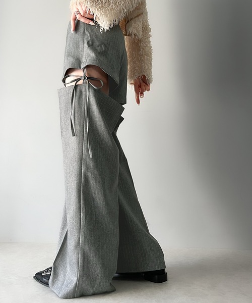【REISS】Millie ワイド テイラード スーツ スラックス パンツ mily bilet スラックス パンツ 「mily bilet」大人ガーリー