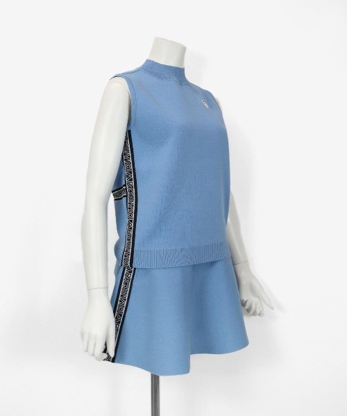 archivio（アルチビオ） ベスト ジレ 「LADIES」ロゴテープノースリ