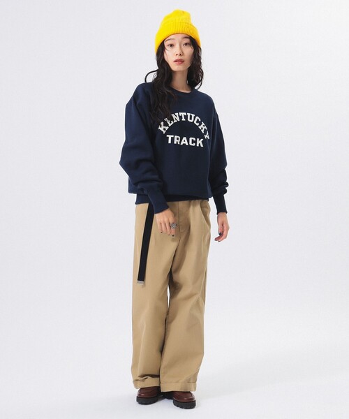 BEAMS BOY トレーナー スウェット Champion / ロゴ リバース