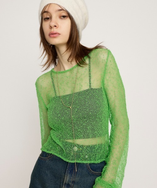 ニット/セーター Slit Sheer Knit TODAYFUL トゥデイフル / LIFE's ライフズ / Slit Sheer Knit スリット