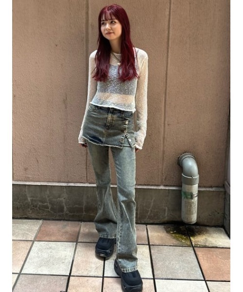sly SHEER KNIT トップス SLY | SHEER KNIT トップス (ニット ) |SHEL'TTER WEBSTORE