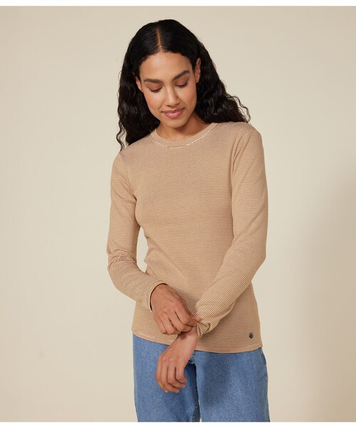 PETIT BATEAU tシャツ 長袖Tシャツ レディース : ZOZOTOWN