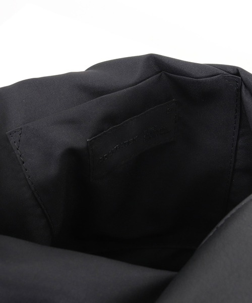 ADAMPATEK/leather switching marche bag/レザーxキャンバス