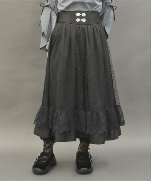 axes femme POETIQUE スカート ダークロマンスロングスカート 