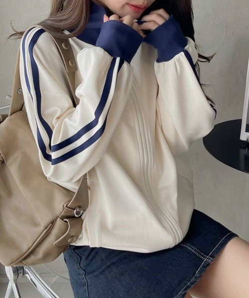 レディースベルベット オーバーサイズ　トラックトップ　トラックジャケット レディース ベルベット オーバーサイズ トラックトップ チャコール