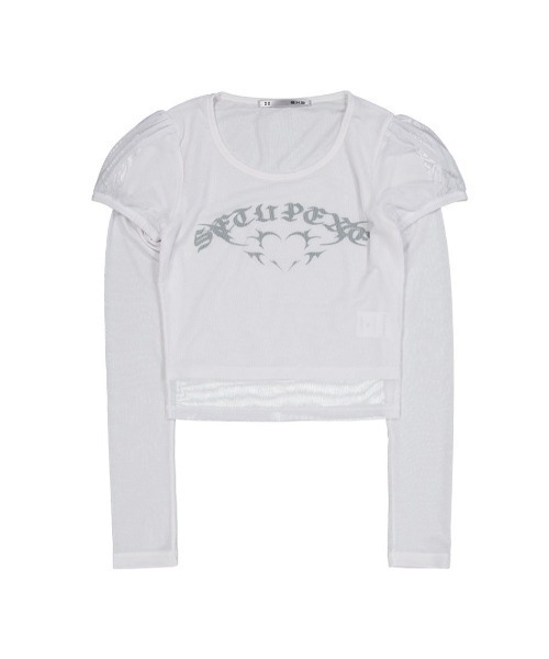 SETUPEXE tシャツ 「SETUP‐EXE」MESH LAYERED TOP レディース
