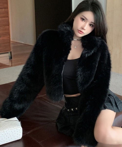 【OLD GAP】ファージッパーコート　美品　Sサイズ相当 OLD GAP】ファージッパーコート 美品 Sサイズ相当 レディース