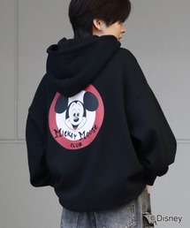 Disney（ディズニー） パーカー ワンポイント刺繍 / バックプリント