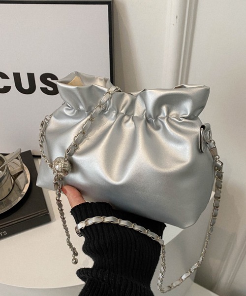 Mignonjour ショルダーバッグ バッグ FReePLACe/巾着デザインチェーン