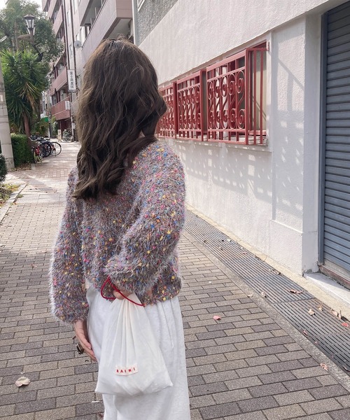 I-SOOK（アイスー） ニット セーター ミックスカラーシャギーニット