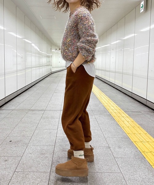 I-SOOK（アイスー） ニット セーター ミックスカラーシャギーニット